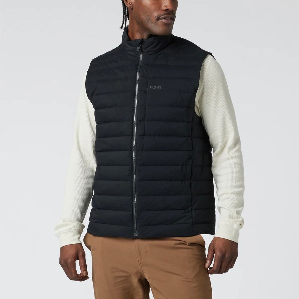 VUORI Steadfast Down Insulated Black Vest XXL NEW Performance Quilted Jacket